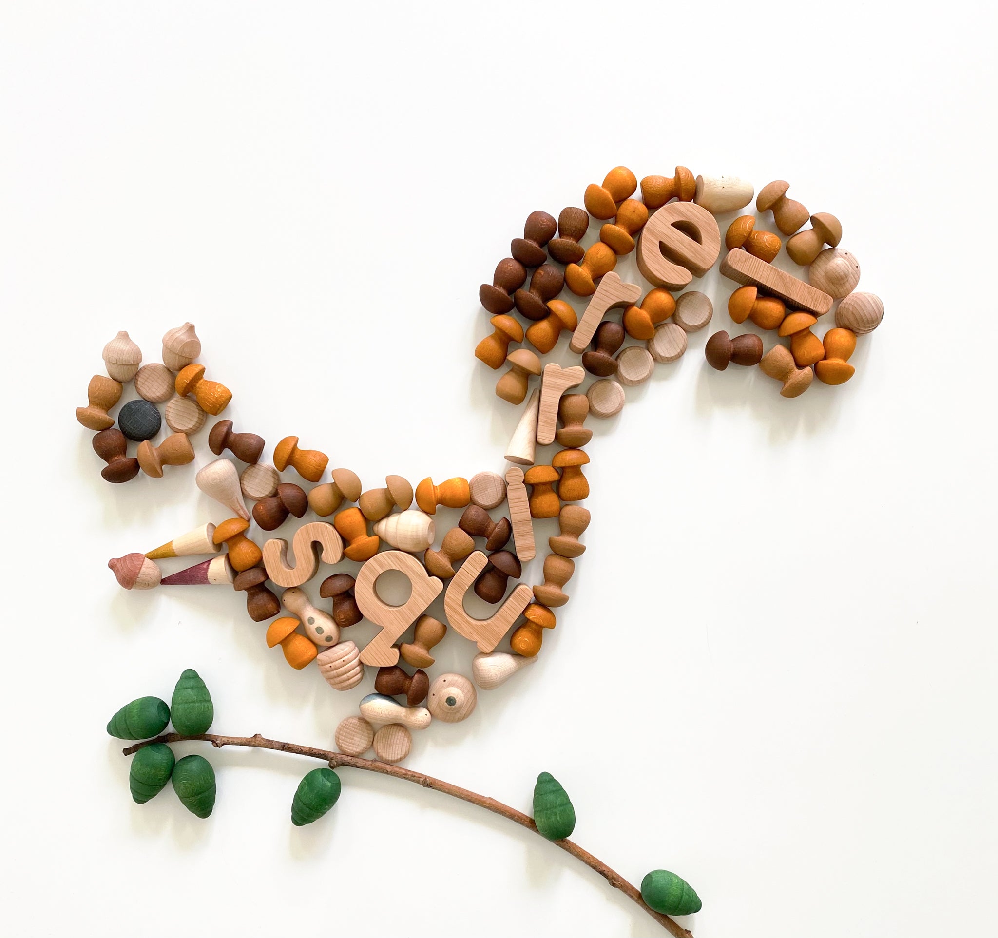 Squirrel Letters Little Letters Individual Letters – Reel Wood Designs